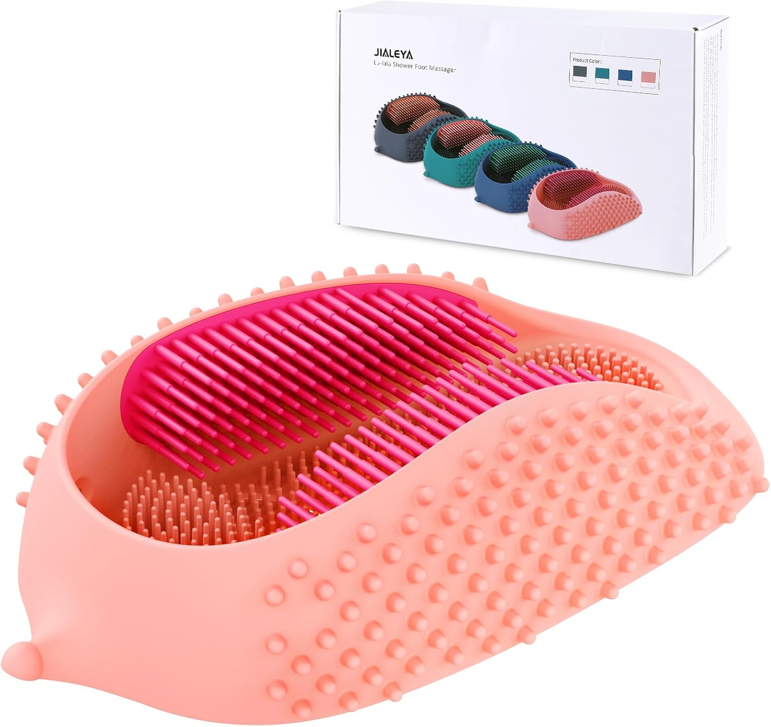 JIALEYA Lulala Shower Foot Scrubber Portable Manual Foot