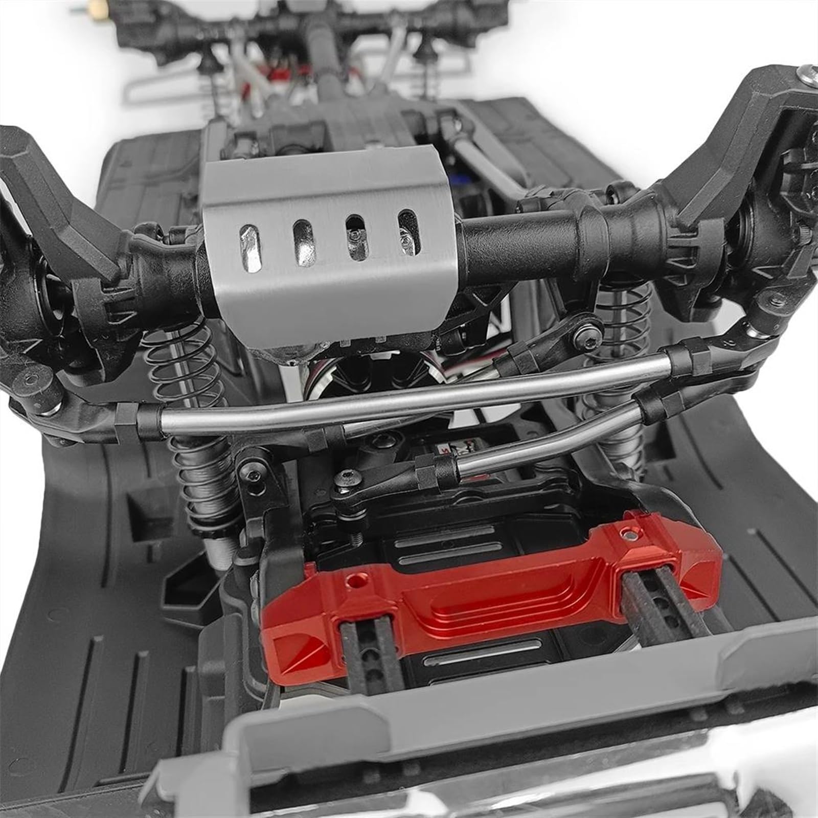 Varilla de Tracción para TRX-4 1/10 Coche Trepador Control Remoto 324mm O 313mm Enlaces De Metal + Enlace Inferior Juego Chasis con Extremo Varilla(324mm)