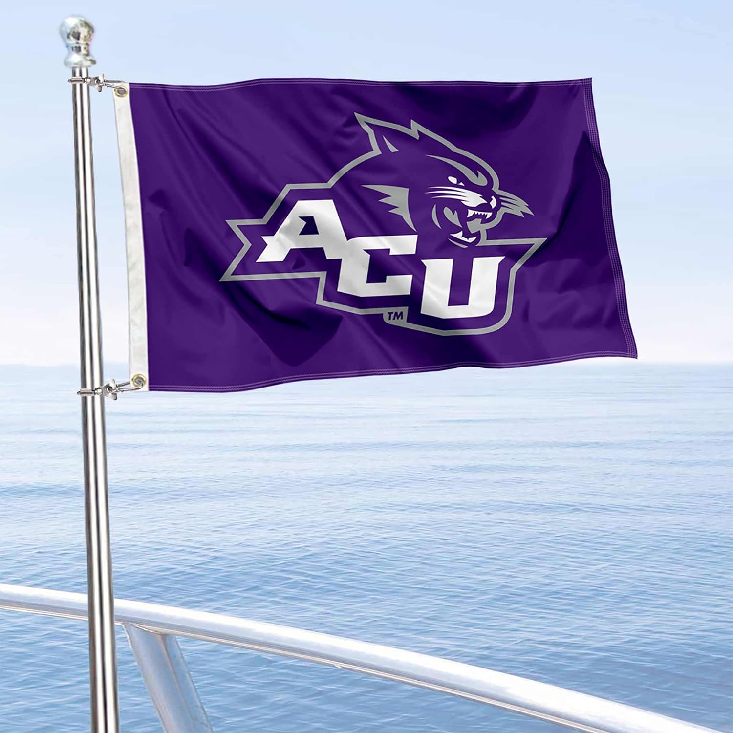 College Flags & Banners Co. Abilene Christian Wildcats Boat and Golf Cart Flag