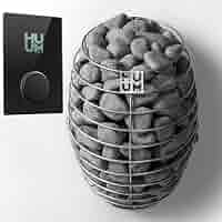 HUUM Drop 6.0 kW Sauna Heater with UKU WiFi Control (Glass), 132 pounds of  Rounded Olivine Stones Included (for saunas Between 180-350 cu ft.) :  Patio, Lawn u0026 Garden - Amazon.com