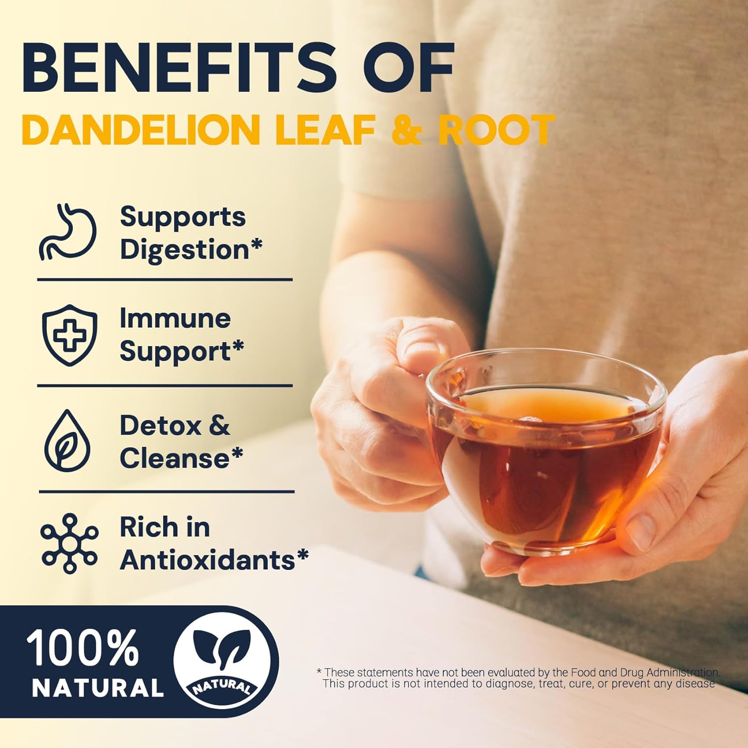 Dandelion Leaf & Root Herbal Tea-Caffeine-free herbal tea,No Sugar,20 Teabags - Image 4