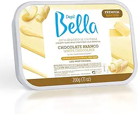 Cera Depilatória Cremosa Chocolate, Depil Bella, 200 G