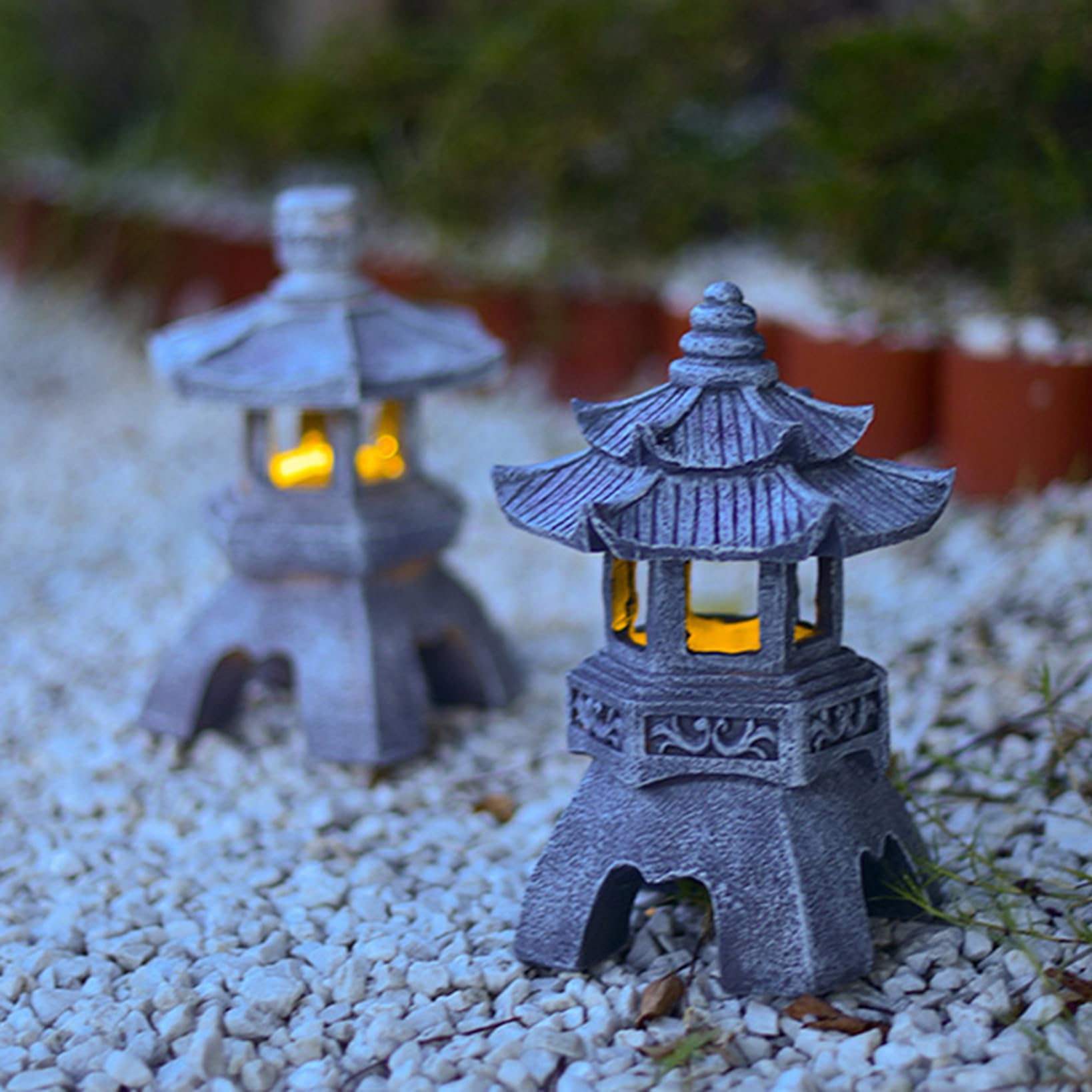 Amazon.co.jp: 和風 庭園のランタン ソーラー 節電 ガーデン
