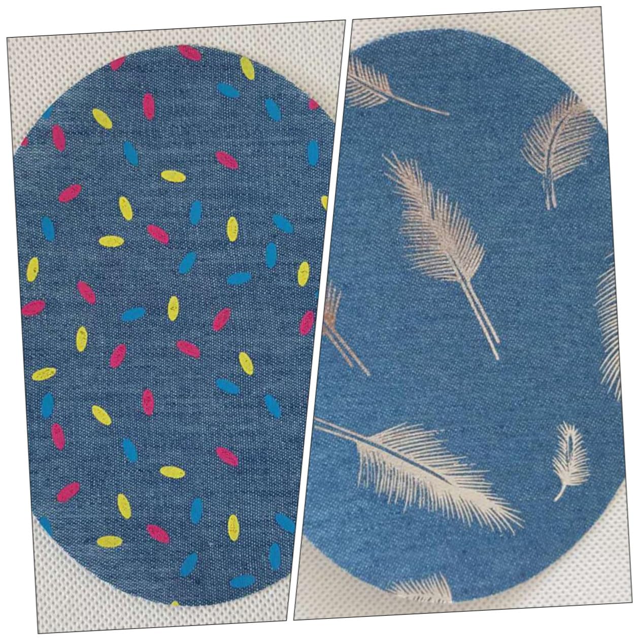 Gadpiparty 3 Sätze Jeans Patches Gedruckte Denim Aufnäher Für Diy Reparaturen Und Dekoration Zufällige Farben Stoffflicken Zum Aufbügeln Für Kleidung Taschen Und 20 Stück * 3