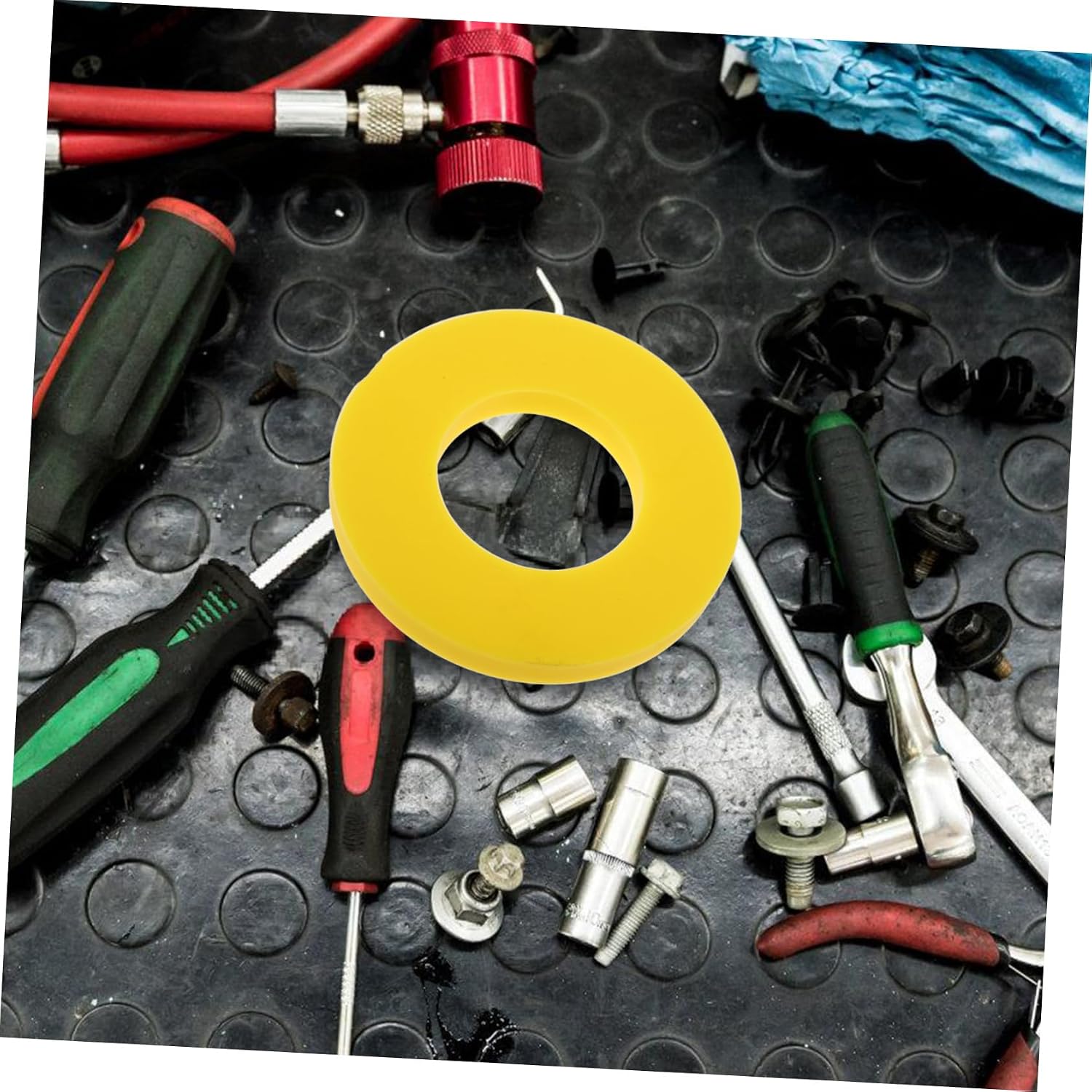 Car Shock Absorption Ring Buffer Washer Ring Easy Install Shock Bushing Damping Buffer Cushion Mat Universal Fit