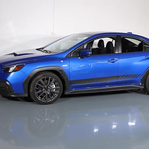Miniatura 3 de Compatible con Subaru WRX 2022 2023 - Adhesivo adhesivo lateral de carrocería para automóvil, carreras, deportes, tira lateral autoadhesiva,