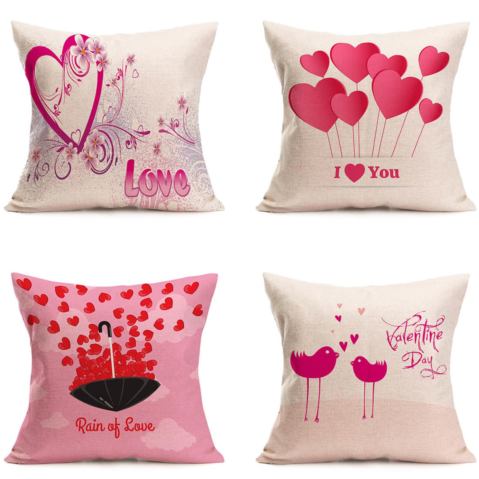 Housse coussin 50x50cm lot de 4 pour créer un salon cocooning et moderne
