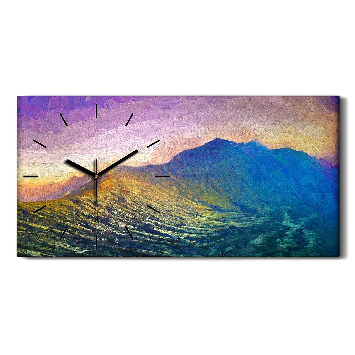 Horloge sur Toile Ne Pas tic tac en Silence Image Art Moderne Sans Bruit
