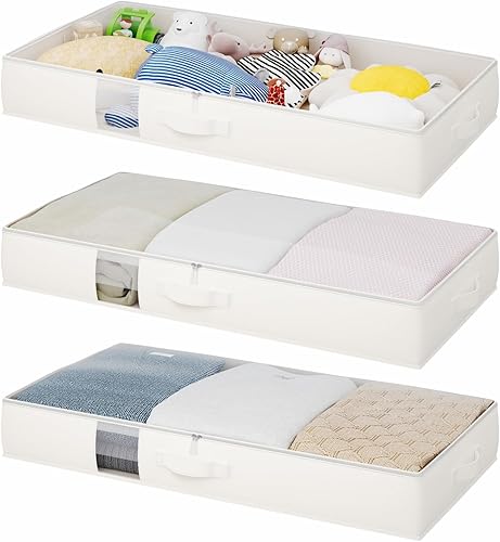 TidyCorner Contenedores de almacenamiento suaves debajo de la cama, bolsas de almacenamiento plegables debajo de la cama para ropa, mantas,