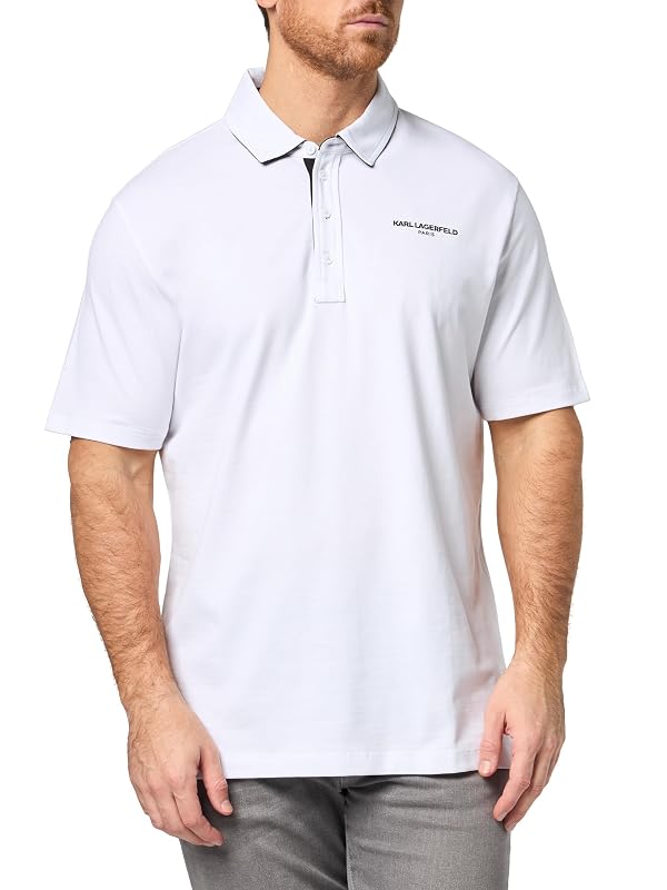 KARL LAGERFELD Paris Men's Sportswear Polo, Navy, X-Large by KARL LAGERFELD - Used condition - US$40.02