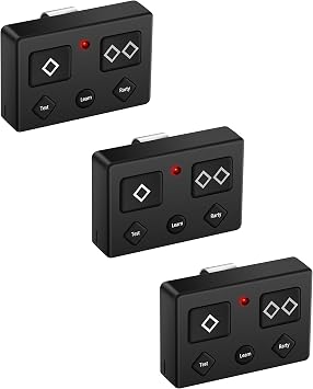 AXP1 AXS1 AXR1 5-Button Gate Opener Remote Transmitter - 3Pack