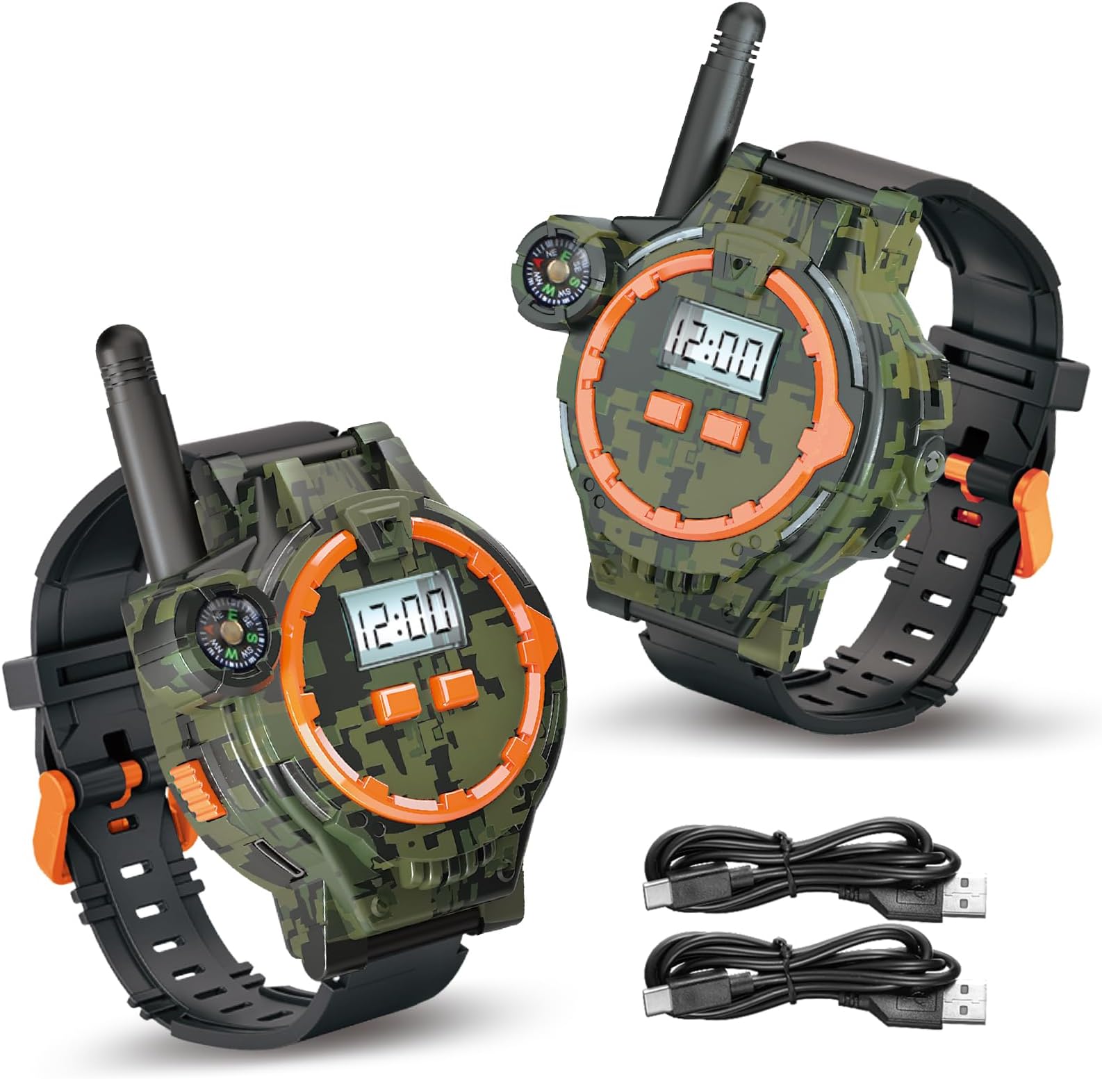 Rechargeable Walkie Talkies for Kids,Two-Way Radio Walky Talky with Flashlight Children Long Range,2 Pack Interphone Toy for Kid Age 6-12 Outdoor Game for Kids Ages 4-8 Gifts for Boy and Girl
