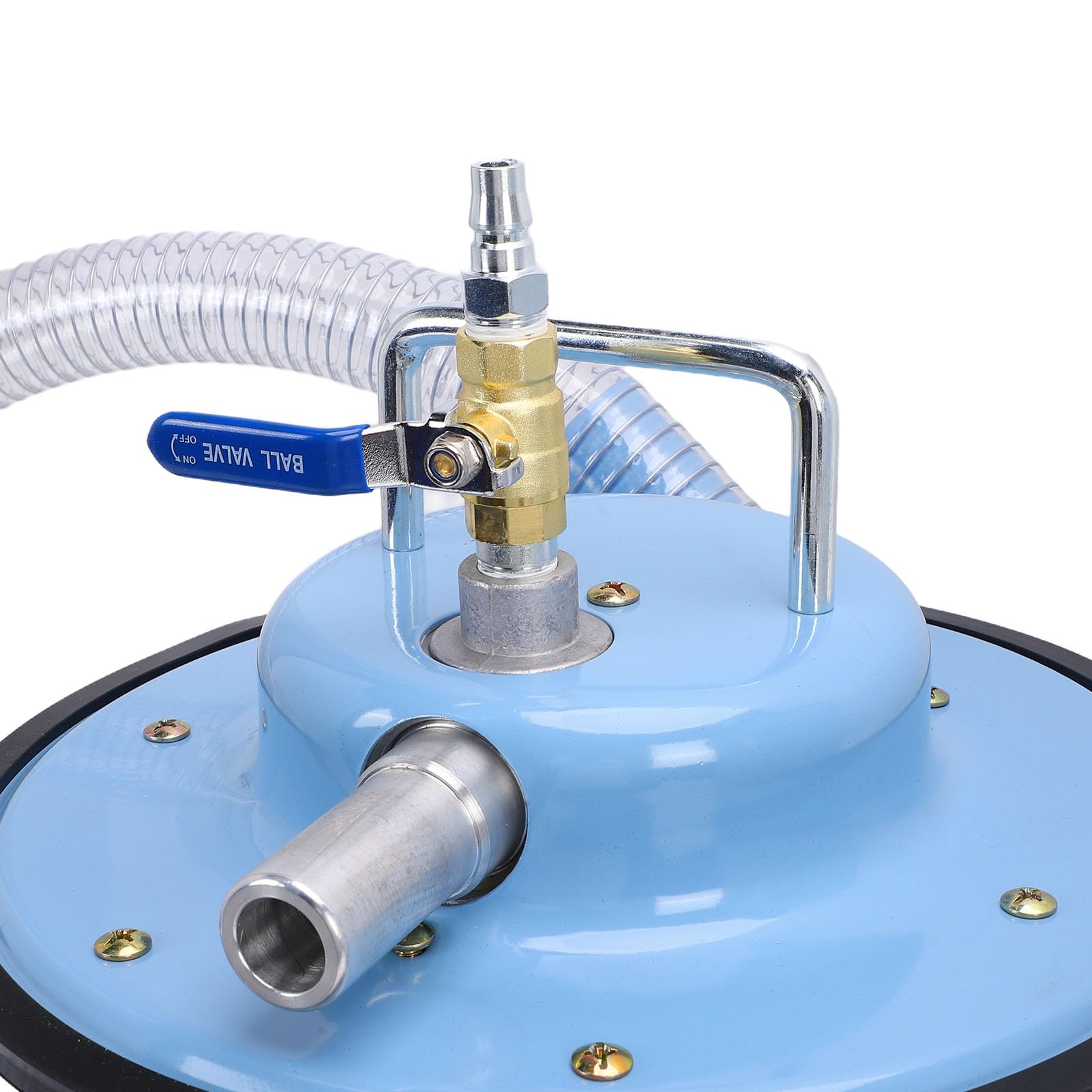 Elprico Aspiradora Neumática 20L Acero Inoxidable Extractor Industrial Seco Húmedo con Ruedas y 12 Accesorios