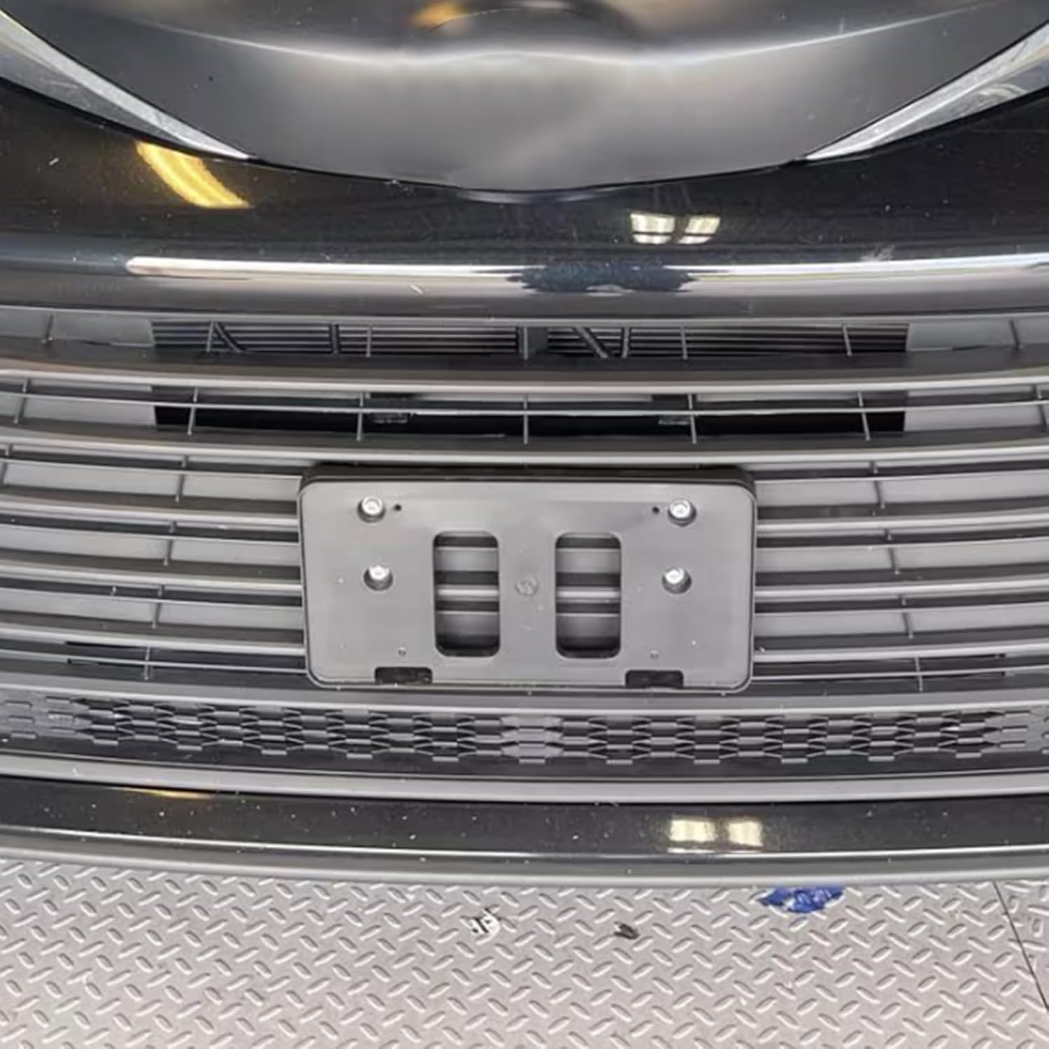 Front Bumper License Plate Frame Bracket Holder Fits for Toyota Sienna 2021 2022 2023 LE XLE Replace TO1068165, 7511108060