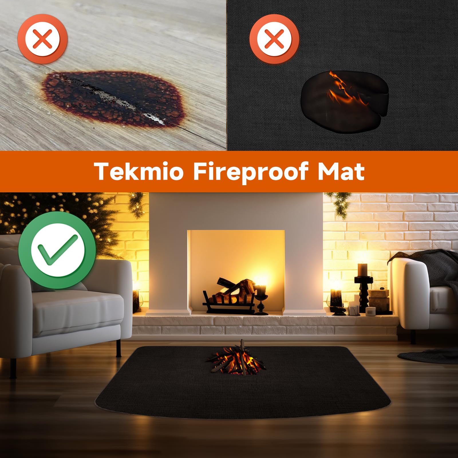 Tapis De Cheminée Ignifuge Protecteur De Sol De Barbecue Résistant Au Feu Coussin De Foyer Ignifuge – Acheter Les Meilleurs Produits Dans La Boutique En Ligne