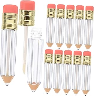 12 tubos de brillo de labios con forma de láp...