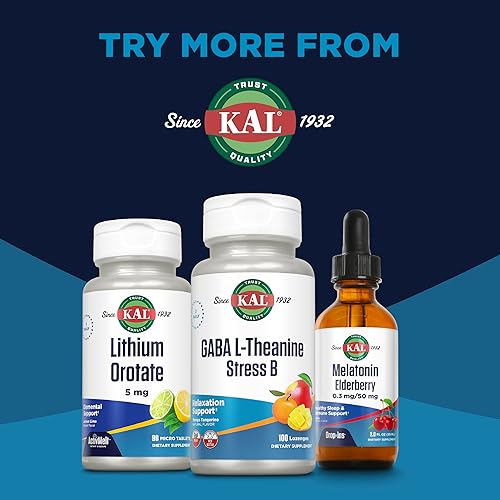 Miniatura 6 de KAL Mood Magnesio en polvo con L-teanina  Suplemento de magnesio sabor mandarina  Apoyo de relajación, alta absorción, sin azúcar añadido, vegano,