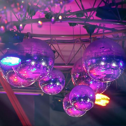 Miniatura 6 de Motor de bola de discoteca de velocidad de 1.5 rpm, bola de espejo resistente, rotador eléctrico de motor lento, soporta bolas de espejo de 4 a 16