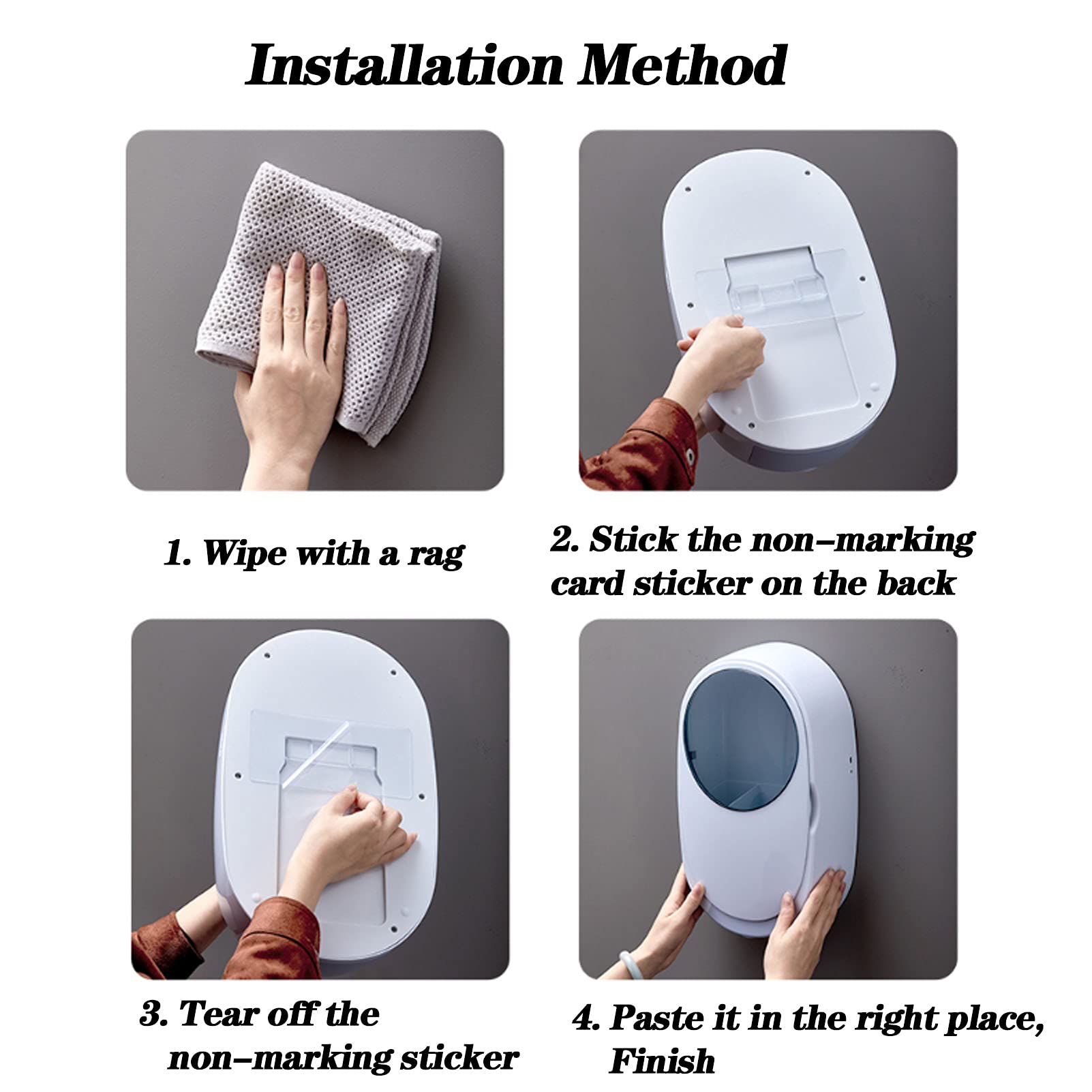 CGF- Máquina de Palillos de Tenedor de desinfección para Colgar en la Pared - Desinfección Ultravioleta, Desmontable para una fácil Limpieza - Almacenamiento de Cuchillos Que Ahorra Espacio