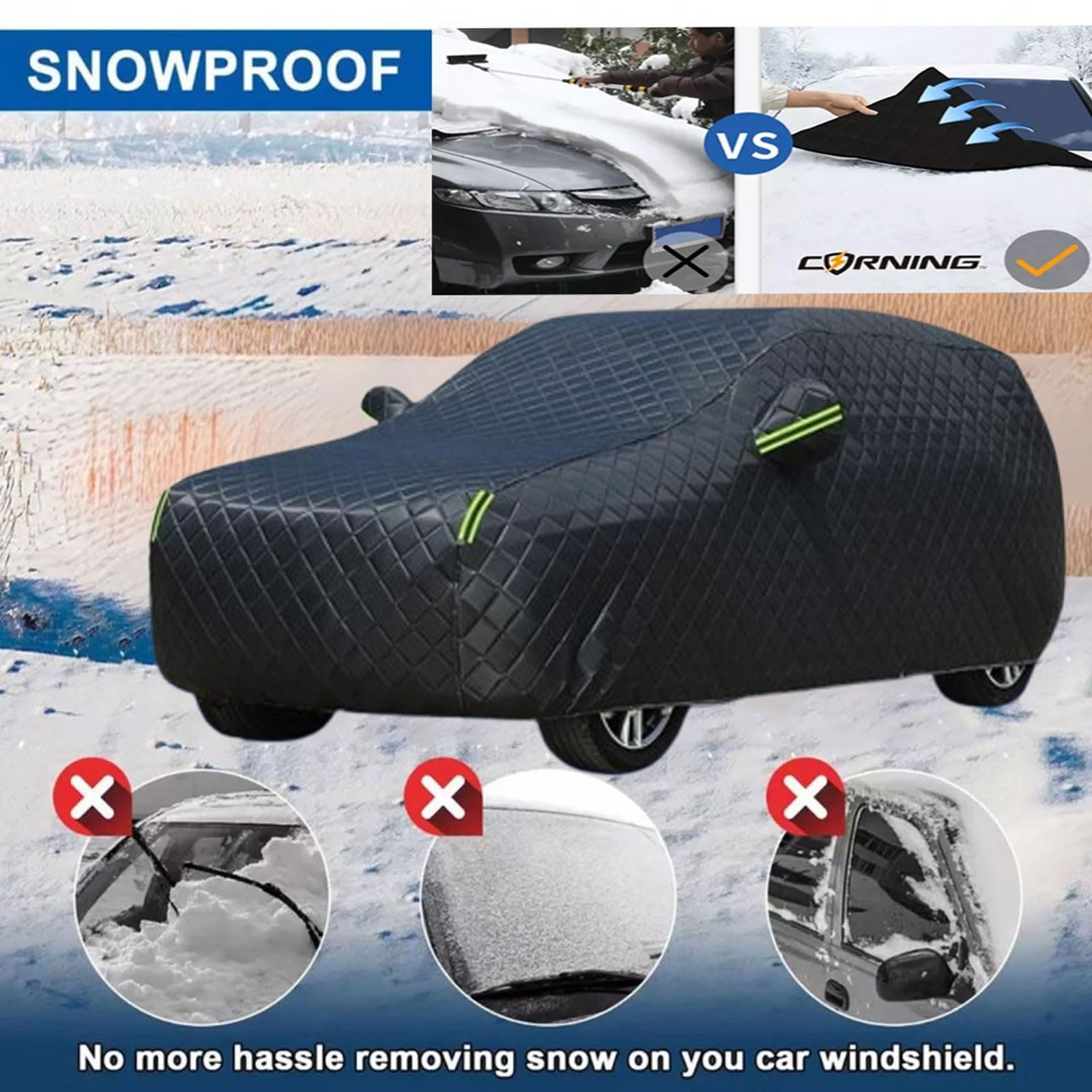Funda Coche Antigranizo Exterior Impermeable para Ranger Rover Sport 2005-2024 - Cubierta de Protección Gruesa para Tormentas, UV Nieve - Todo Clima (4 Estaciones)