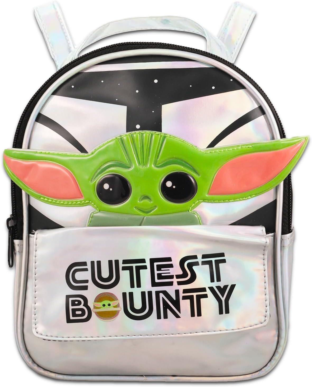 Baby Yoda Backpack for Girls, Kids - Bundle with 12" Baby Yoda Backpack Purse, Water Bottle, Stickers, and More | Star Wars Mini Backpack for Women - Image 2