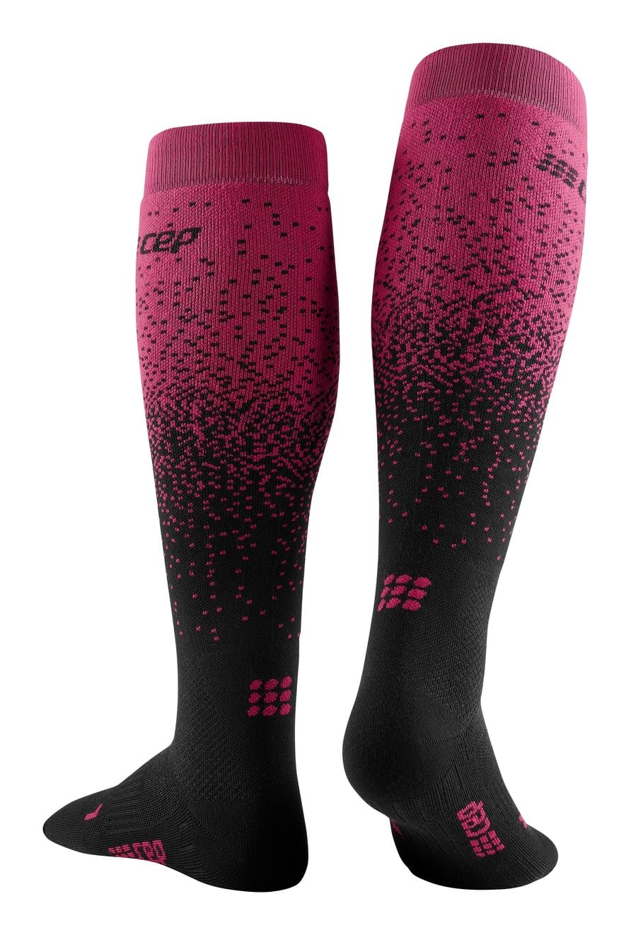 CEP Damen Ski-Socken SNOWFALL SOCKS SKIING TALL WOMEN schwarz/lila 3