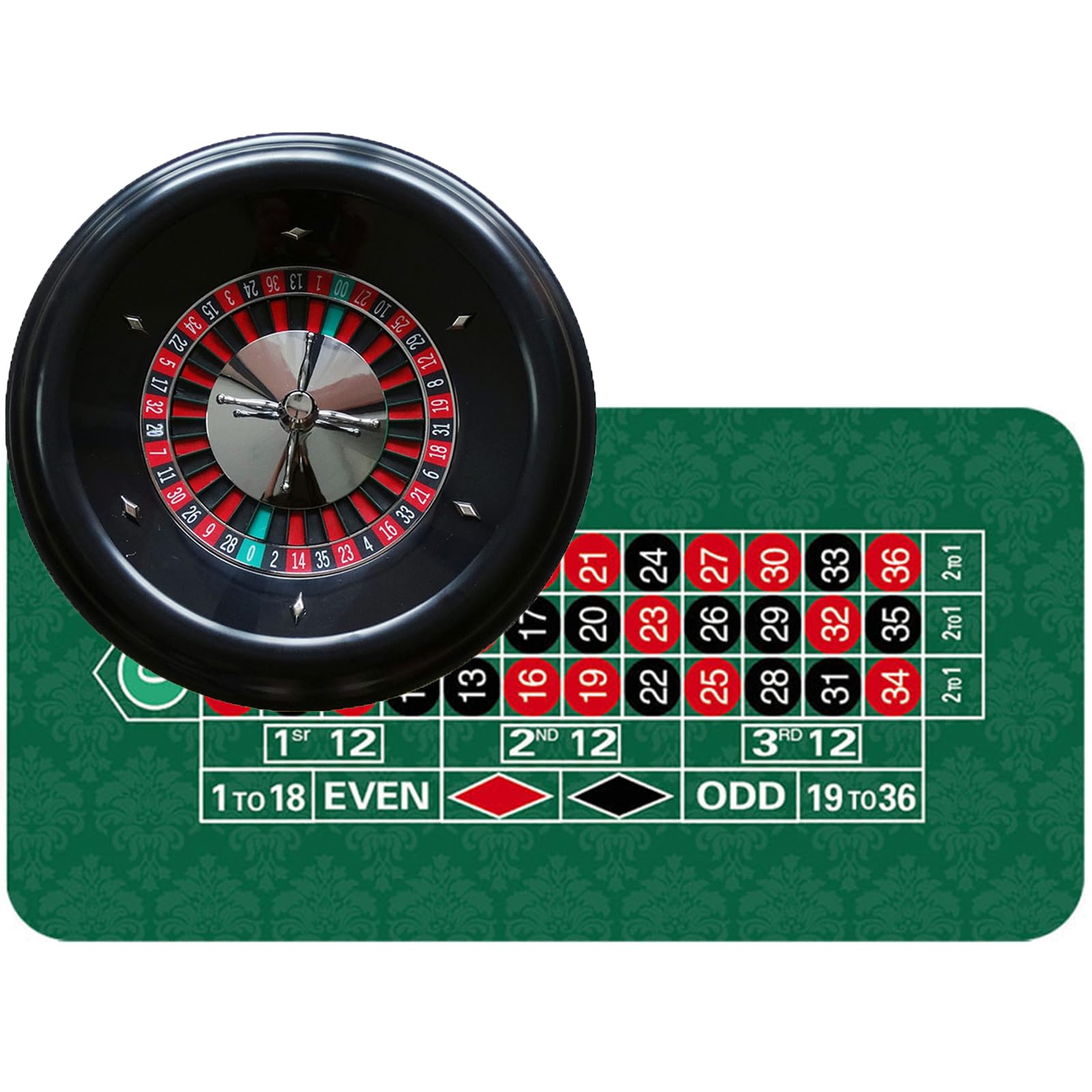 Generisch Hölzernes Roulette-Rad Roulette Aus Plastik Tischspiel Plattenspieler Roulette Radsatz Roulette Spiel Casino Set Roulette Rad Lässige Tischspiele Für Kinder Und Erwachsene,Without pad