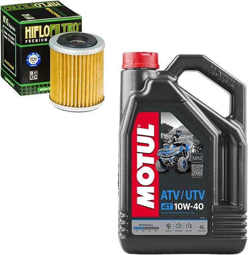 Kit de cambio de aceite para Yamaha 1996 YFM350FW Big Bear 4WD SRA Mineral 5W-40