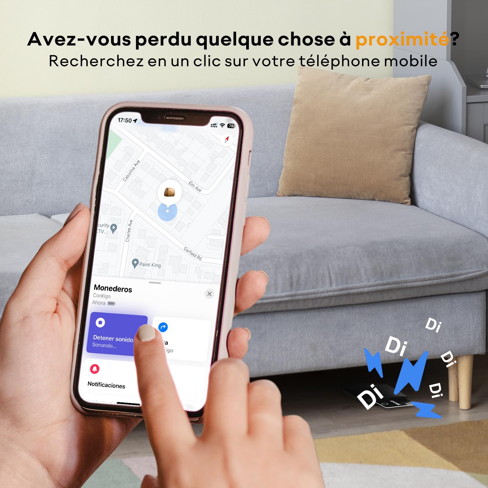 ATUVOS Air Tag Traceur, Wallet Tracker Card Fin 1,6 mm, Bluetooth Localisateur d'article Fonctionne avec Apple l’app Localiser (Uniquement iOS), pour Valises/Portefeuilles/Clés/Sacs/Bagages, Lot de 2