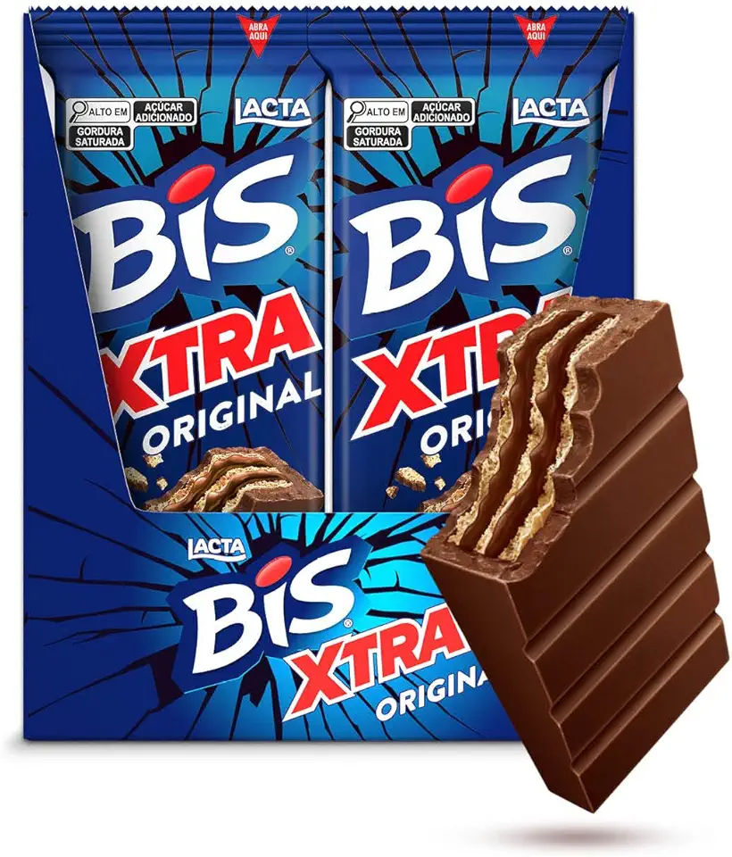 Chocolate Bis Xtra ao Leite - Display com 24 unidades de 45g