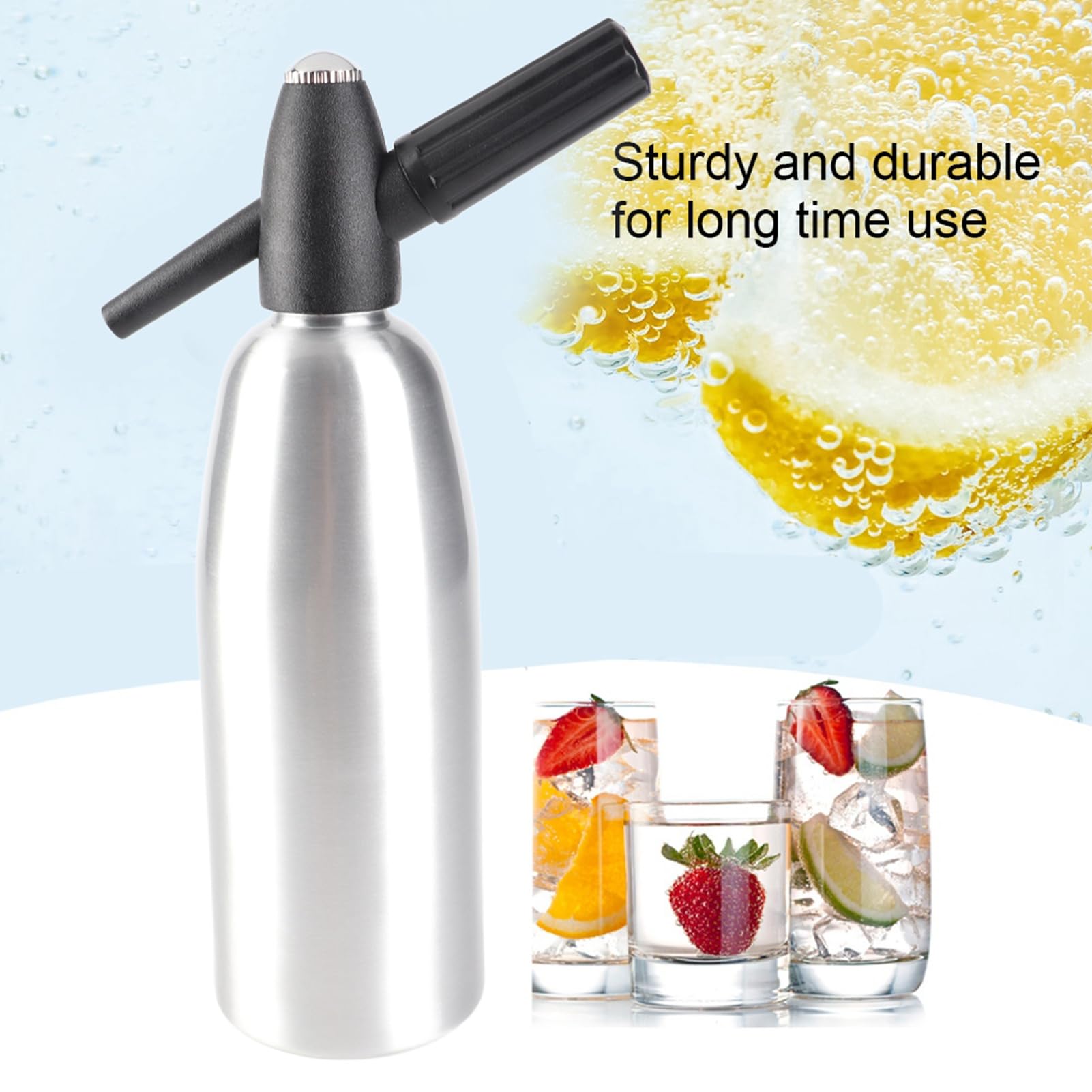 Alloy Soda Water Bottle Cup Stylish Beautiful with Pressure Regulator Integrated Soda Water Machine Portable Household Soda Water Machine