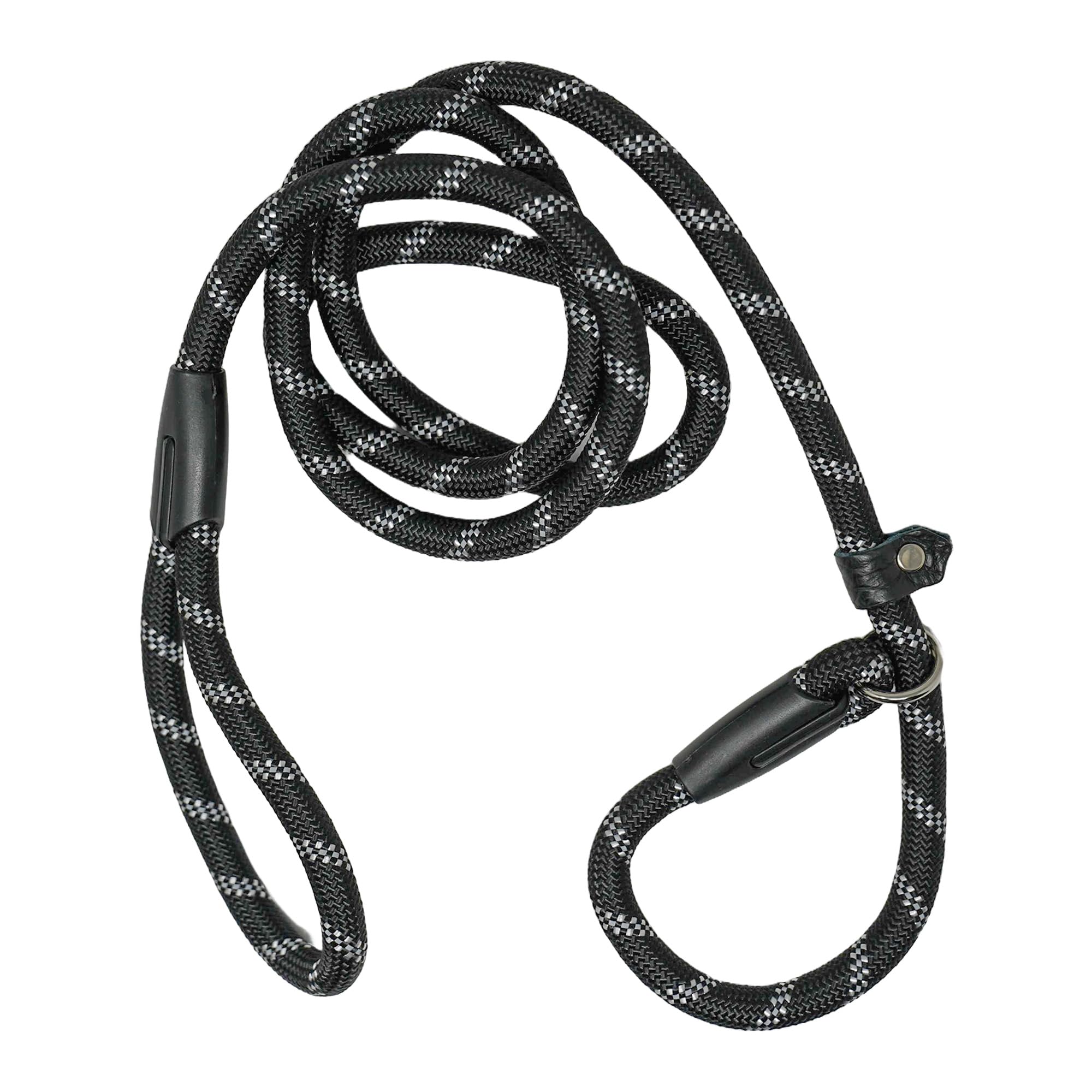 Sipets ® 1.8m Rope Dog Lead, Slip-On Rope Leash No Collar or Harness Needed, Dog Training Leash, Suitable for Training or Walking, Adjustable Pet Lead (Black)