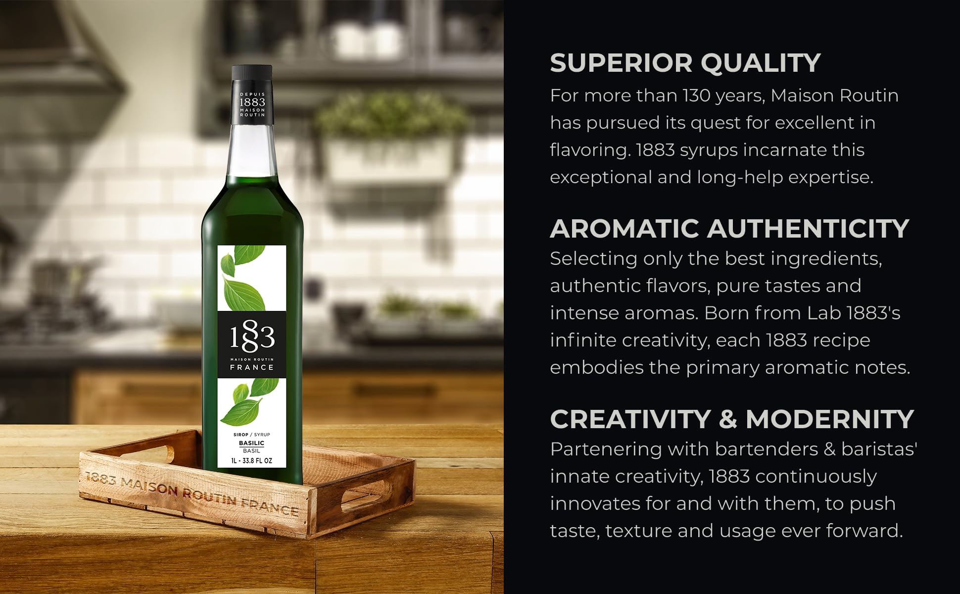 Amazon.com: 1883 Basil Syrup for Drinks, Made in France, 1 Liter