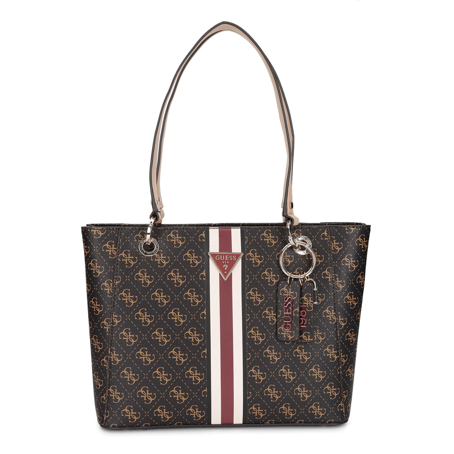 GUESS Women's Noelle Small Noel Tote Tote, Shoulder Bag