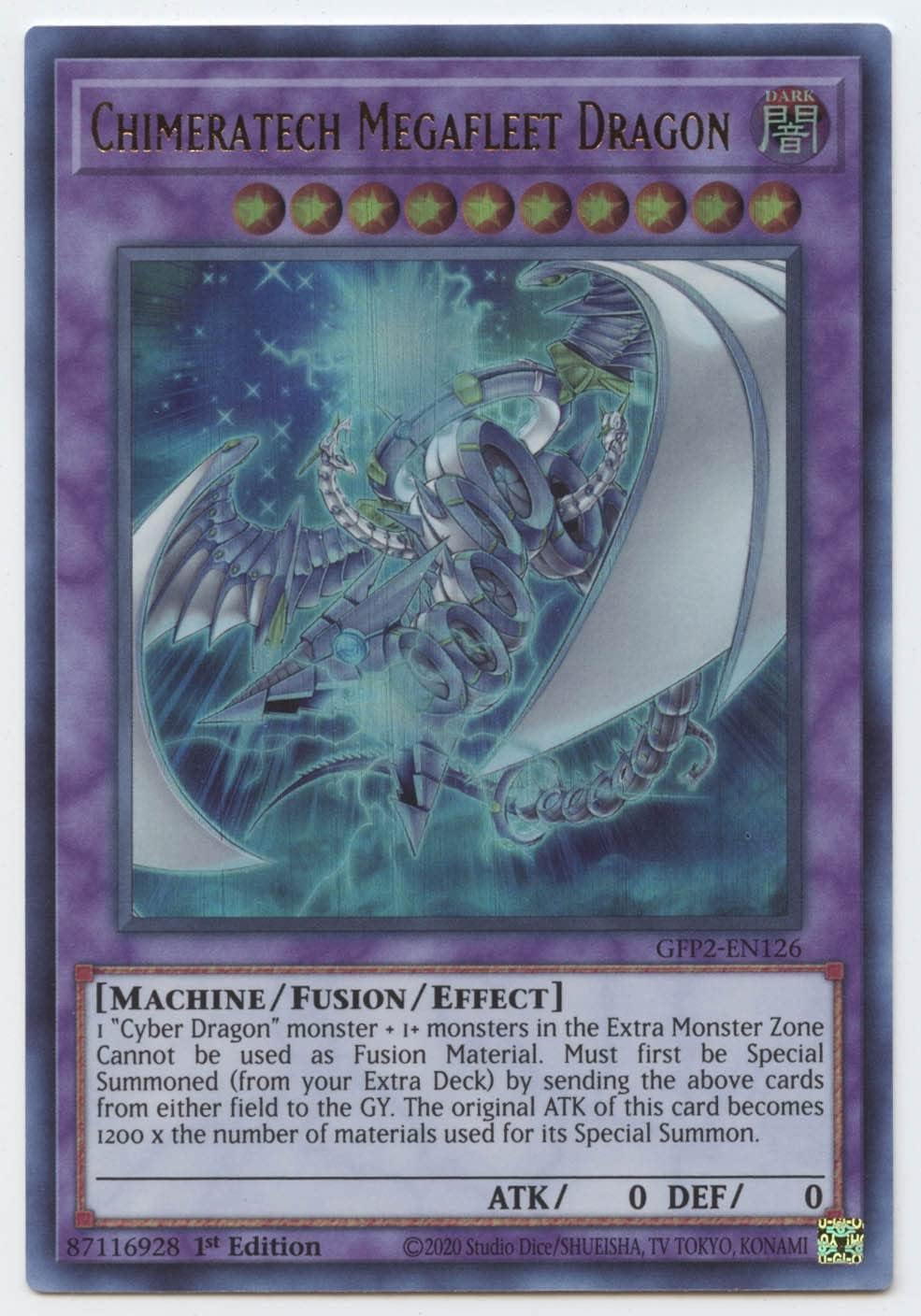 Chimeratech Megafleet Dragon - GFP2-EN126 - Ultra Rare - 1st Edition