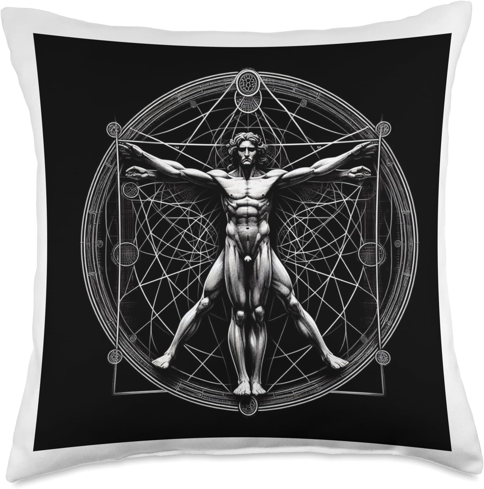 Leonardo Da Vinci Throw Pillow