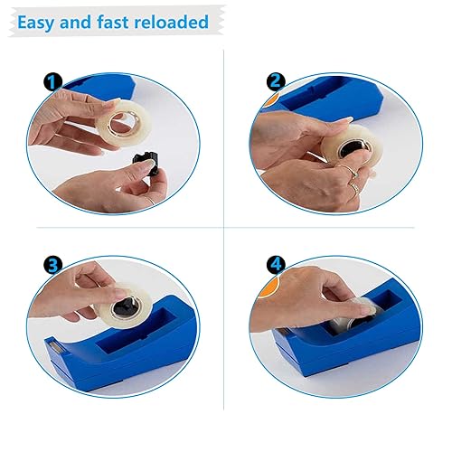 Miniatura 5 de Paquete de 12 rollos de cinta transparente, recambios de cinta transparente, cada rollo de 34 x 1000 pulgadas, núcleo de 1 pulgada, para oficina,