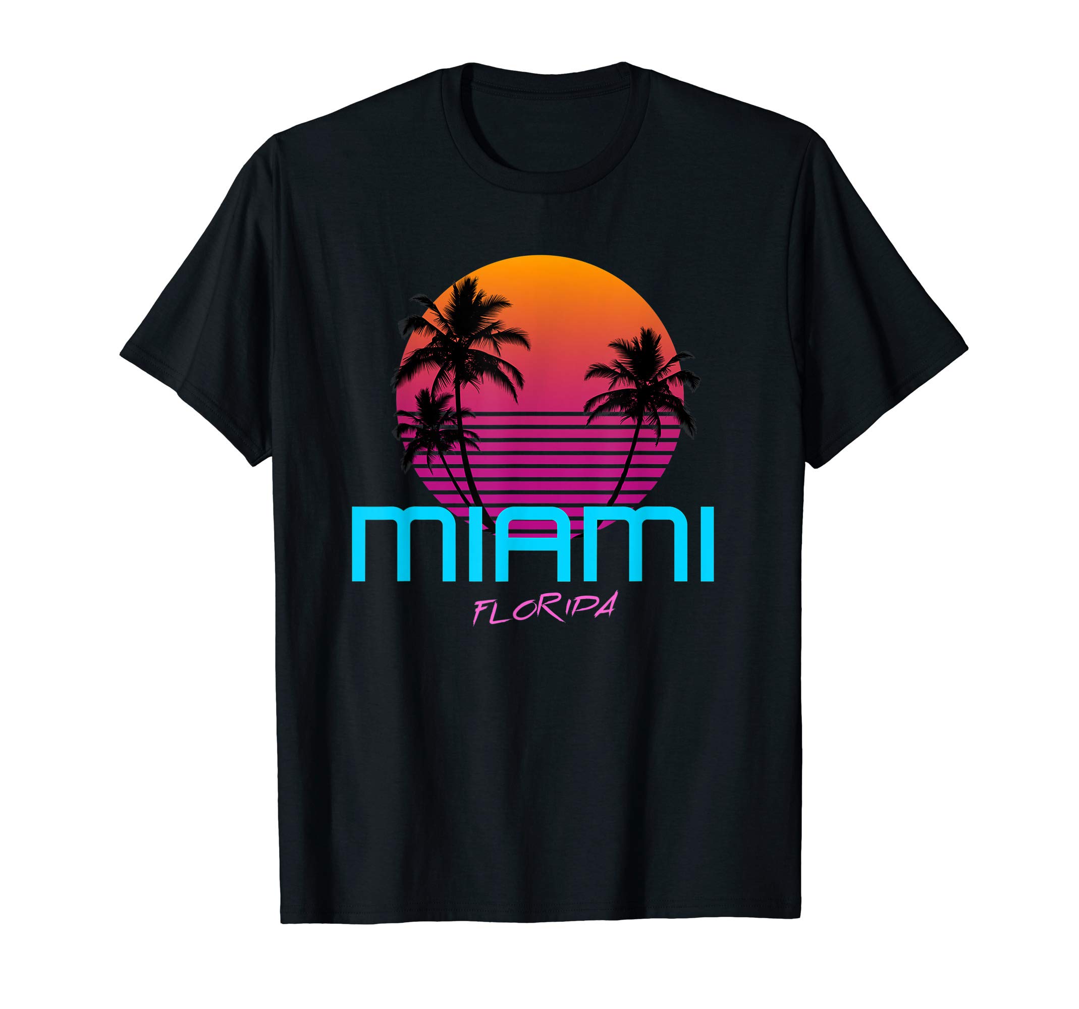 OC Surf StyleMiami Florida Retro 80s T-Shirt