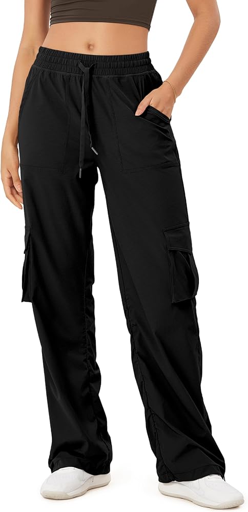 Amazon.com: ODODOS Stretch Woven Relaxed Cargo Pants for Women