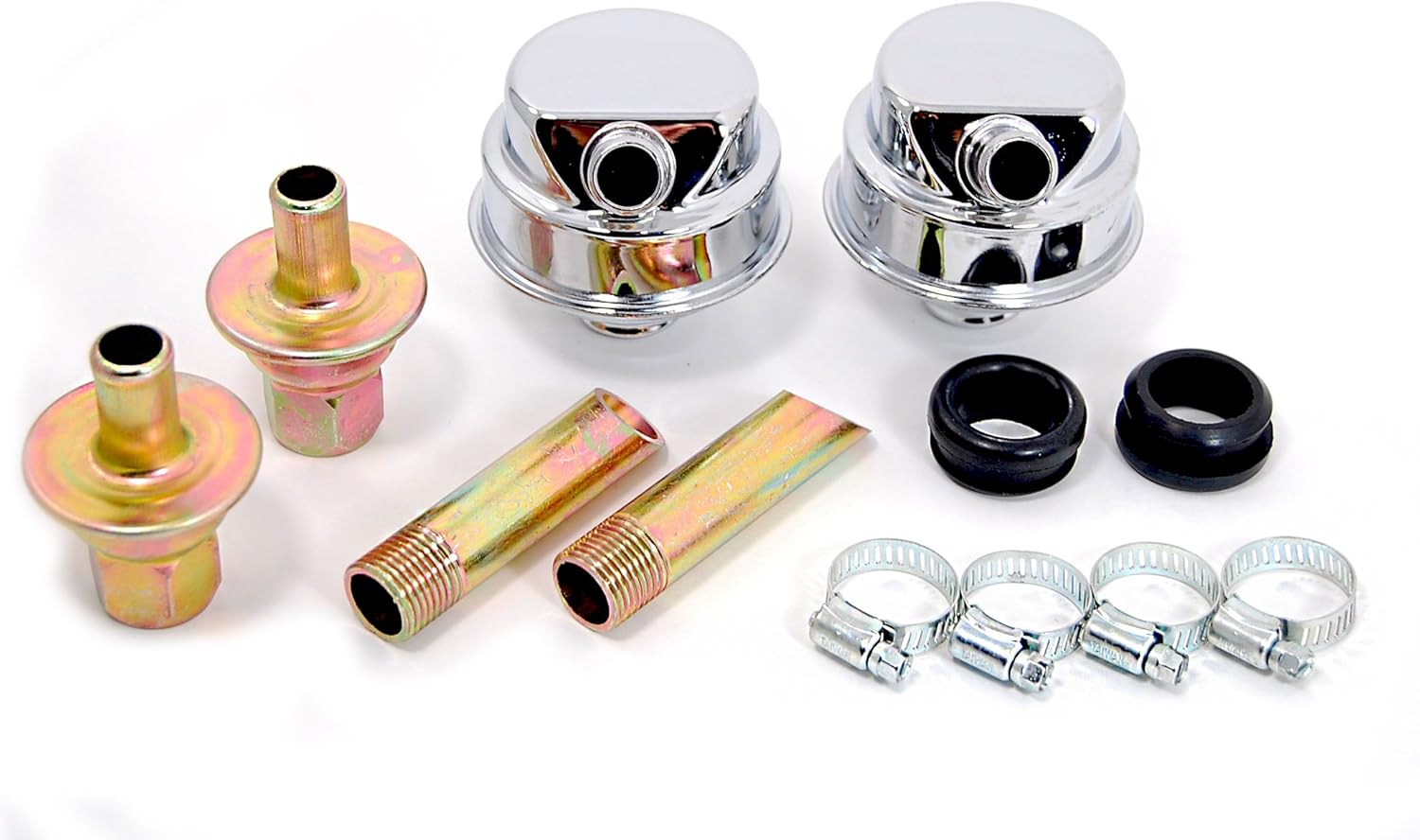 Crankcase Evacuation System w/Chrome Breathers Automotive