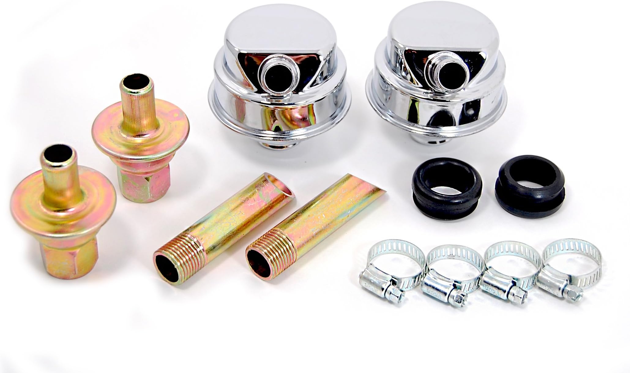 Crankcase Evacuation System w/Chrome Breathers