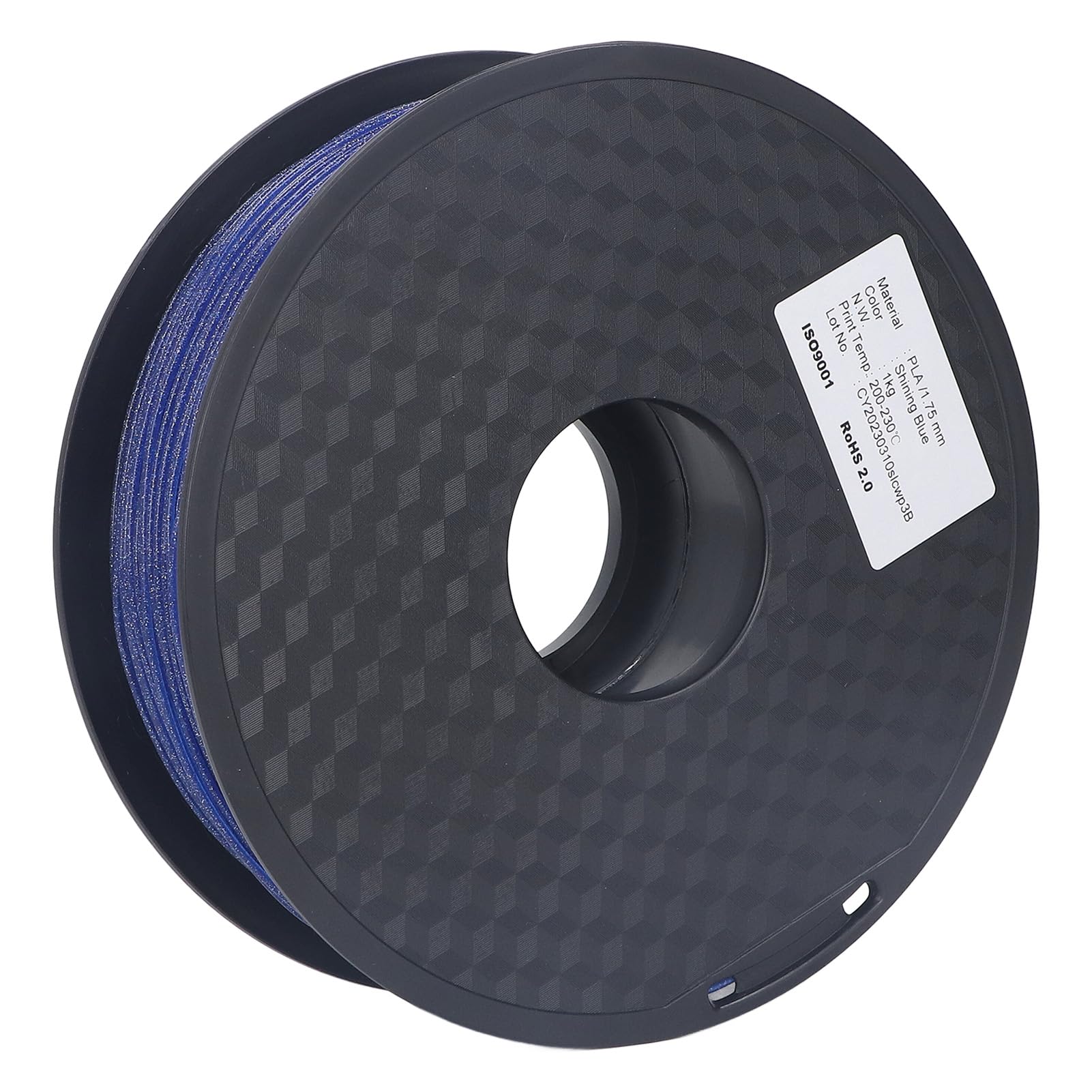 Glänzend Blaues PLA Seiden Filament 1,75mm, 1kg