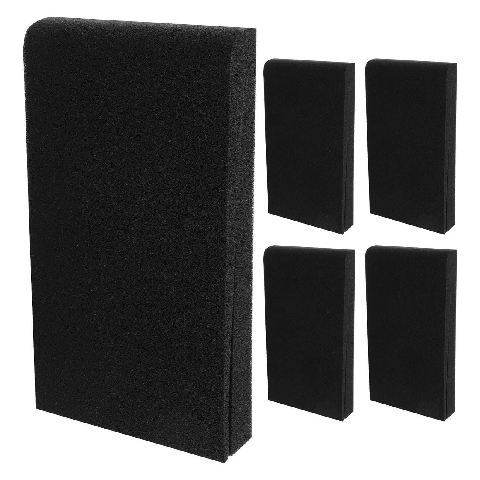 iplusmile Almohadillas Antivibración de Espuma 30x20x4.5 Cm 5 Unidades para Aislamiento Acústico de Altavoces de Escritorio, Cojines Amortiguadores de Sonido para Estudio y Reducción