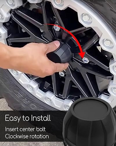 Miniatura 5 de 4 tapas de cubo central de rueda compatibles con Kawasaki Teryx KRX 1000 2020-2023, tapas de cubo de rueda a prueba de polvo para reemplazar