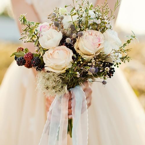 Miniatura 6 de PATIKIL Cinta de organza transparente de 1-3764 pulgadas, 50 yardas, 1 rollo de tela de decoración de gasa para envolver regalos, manualidades, ramo