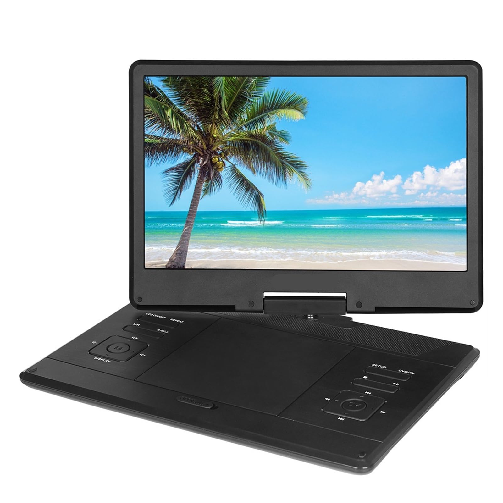 Dcdcd One Color 14Inch Portable Dvd Player For Outdoor Home Dvd Player With High-Definition Mobile Dvd