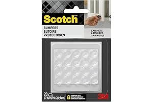 Scotch Clear Adhesive Bumper Pads: Shield and Silence with Rubber Bumpers