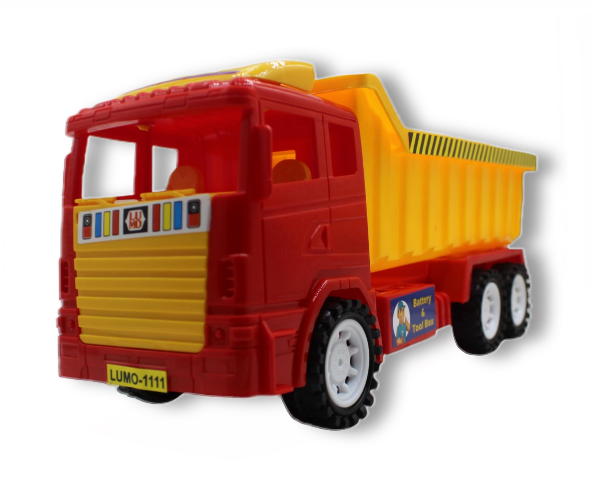 Neoinsta Big Size Friction Powered Plastic Dumper Truck Toy for Kids | Engineering Trucks | Construction Trucks Vehicle Toys (Red and Yellow) (B0CJ5BKDRF) Amazon Price History, Amazon Price Tracker