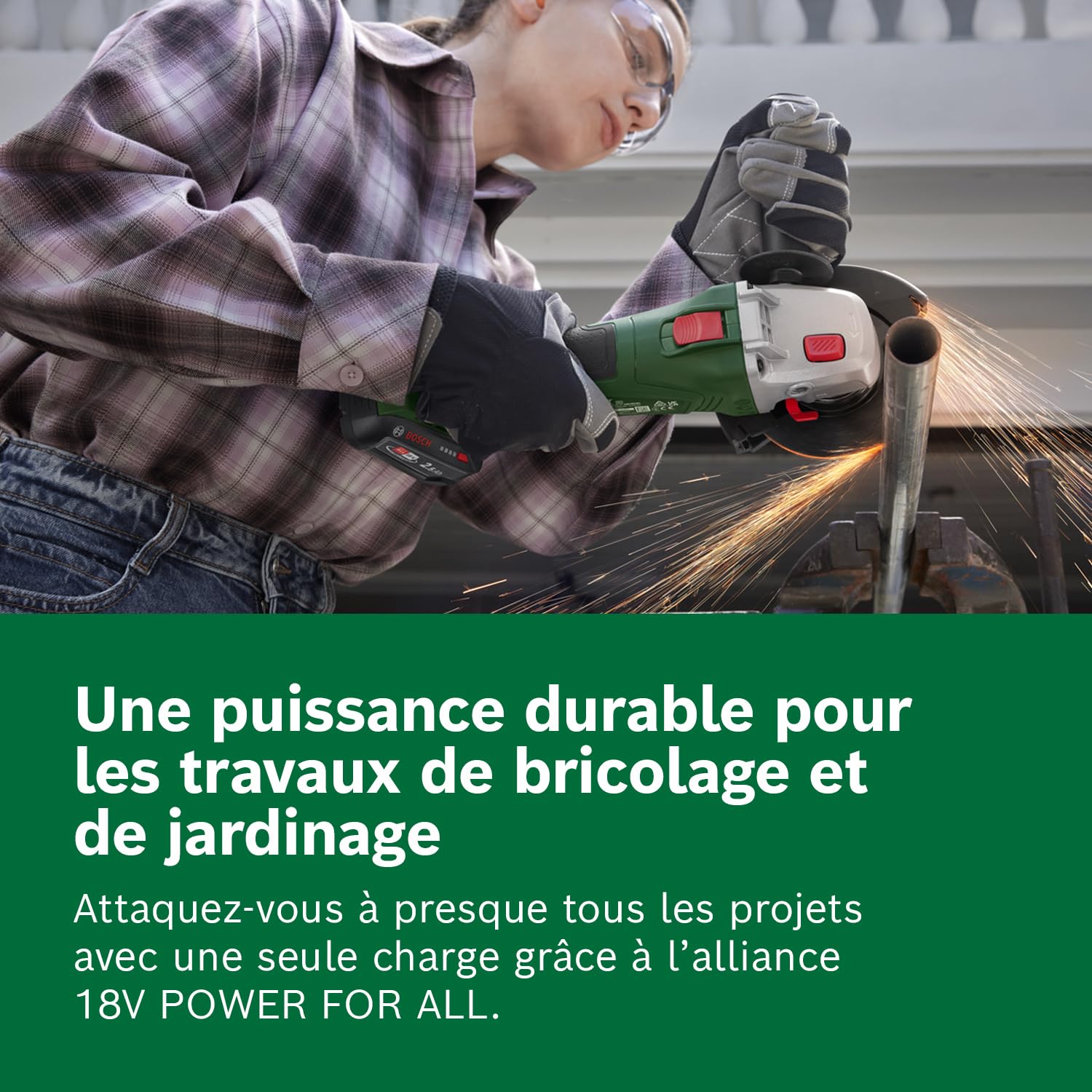 Bosch Batterie de Rechange 18 Volts 2,5 Ah Compatible Home & Garden
