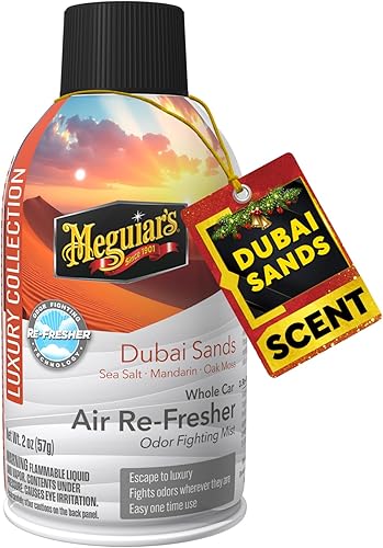 Vista 67 de Meguiar's - Aromatizante en aerosol para automóvil, elimina los olores fuertes del vehículo, aroma a brisa de verano (Summer Breeze), atomizador